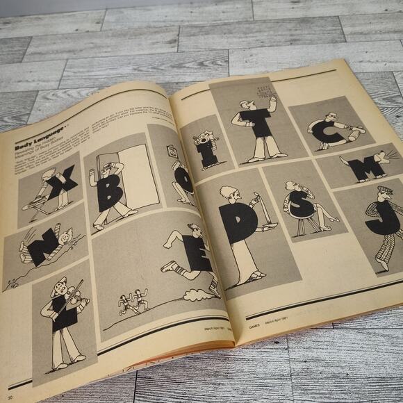 Games Magazine March / April 1981 Vtg Brain Teasers Logic Crossword Puzzles - Picture 7 of 16